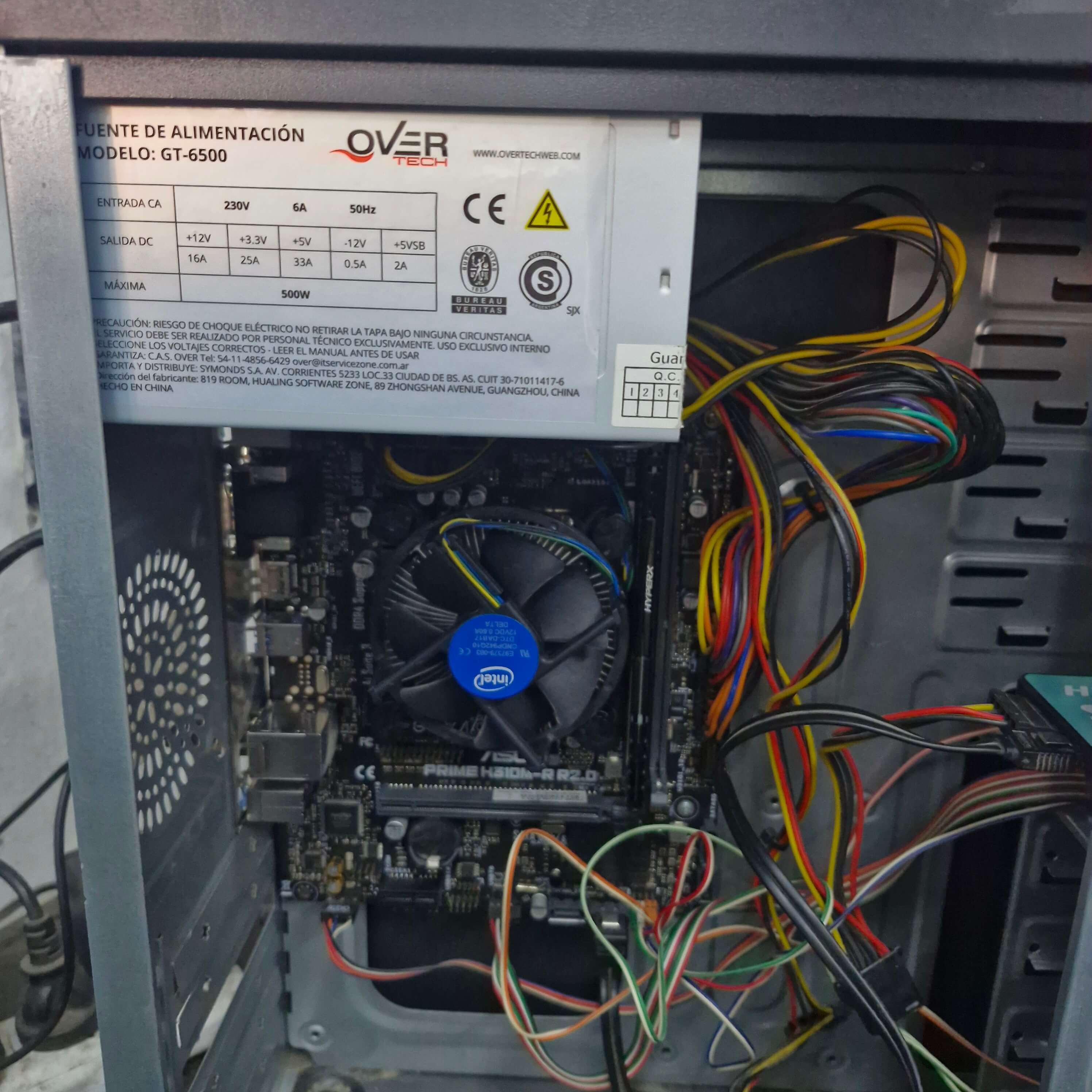 CPU abierta