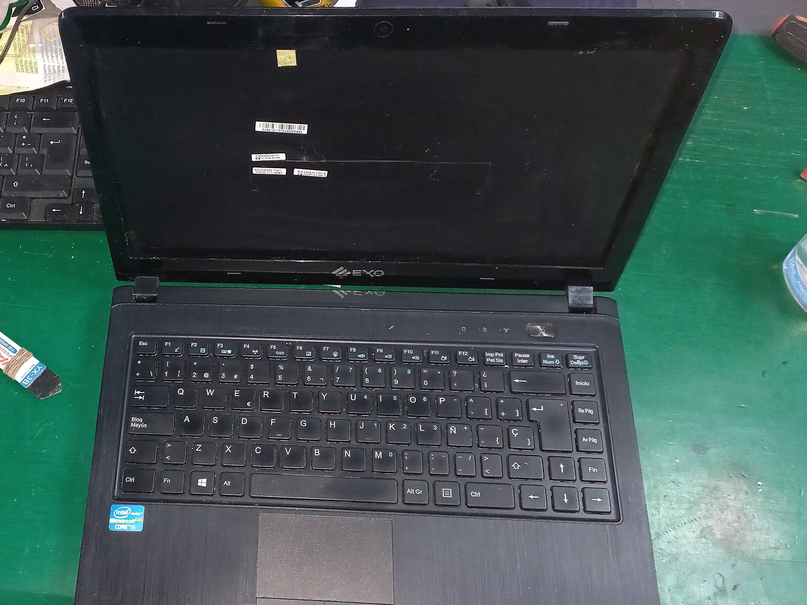 Notebook sin pantalla